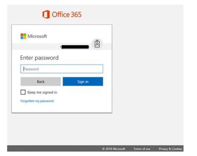 office 365 login page