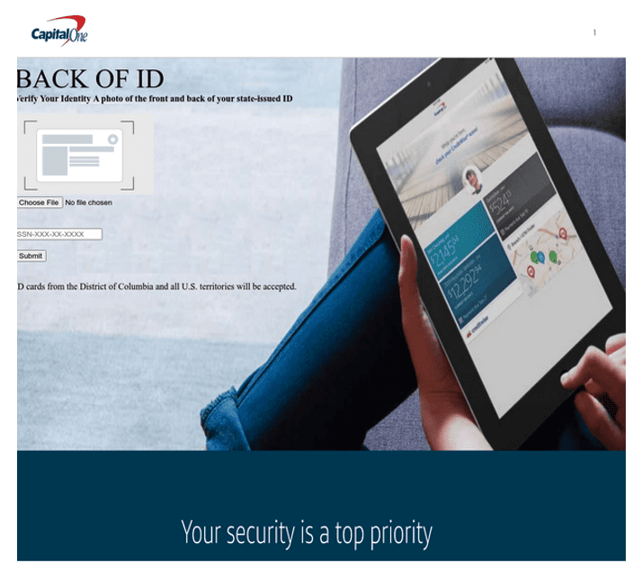 Capital One Authentify Phishing 4