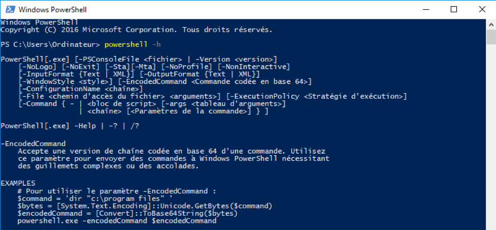 Code powershell malveillant