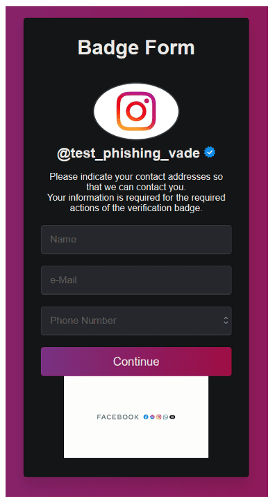 Insta phishing 6