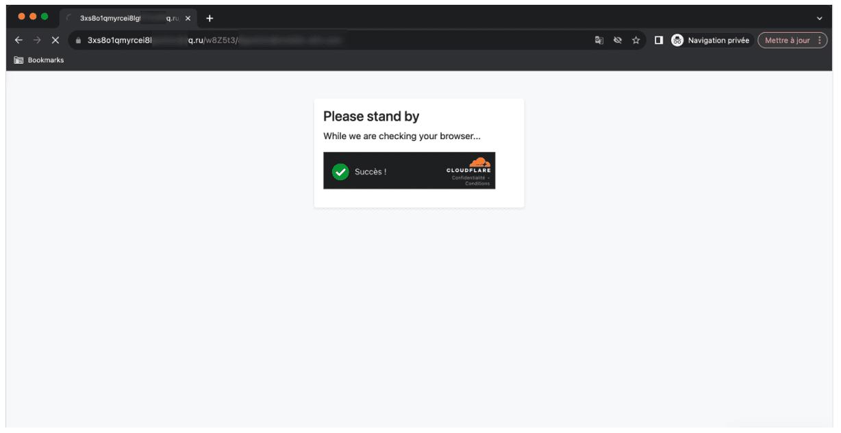 New phishing attack –Cloudflare antibot mechanism 